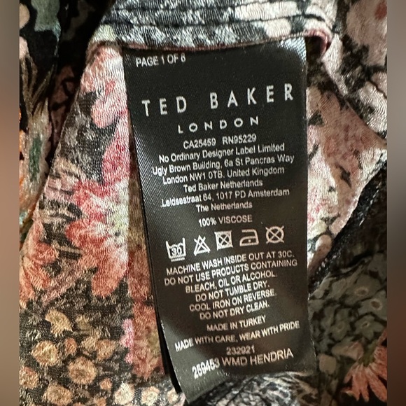 NWT Ted Baker London Hendria Mini Dress with ruffle details size:1 - Picture 11 of 14